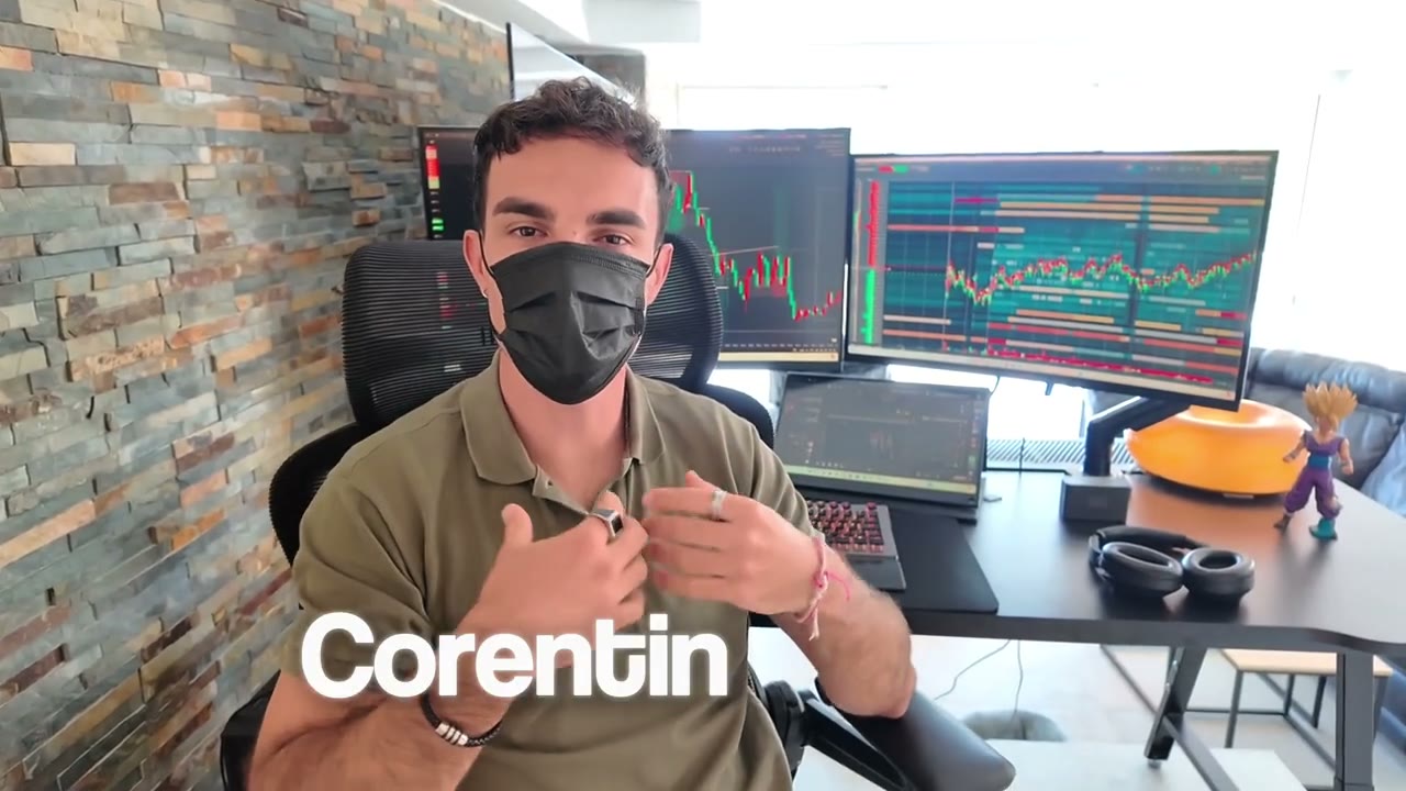 Corentin at his trading desk